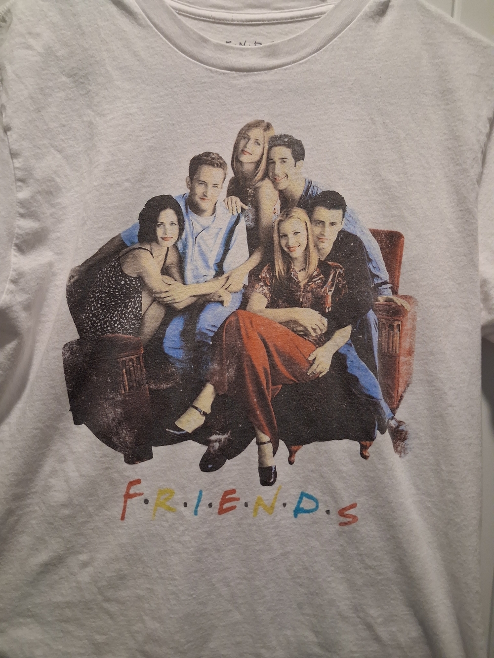 Friends Cast Graphic Tee - White Size Medium